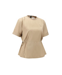 Women's Layered Anorak T-Shirt - Beige