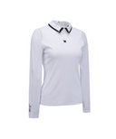 [Signature] Women's Mesh Hybrid Long T-Shirt - White