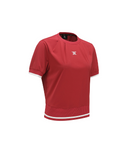 [Signature] Women's Air Dot Round Short T-Shirt - Red