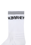 Men's Essential Middle Socks - White