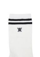 Men's Middle Socks - White