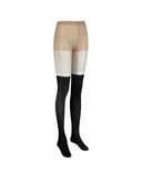 Women's Color Block Stocking - Black