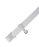 Women's Logo Ring Belt - White