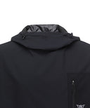 [Legacy Sale]  Men Lip Hoodie Short T-Shirt - Black