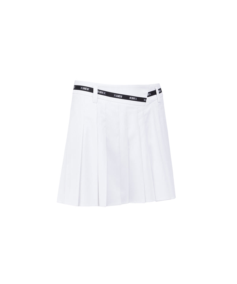 Anew Golf Women's SM Incision Pleated Half Pants - White