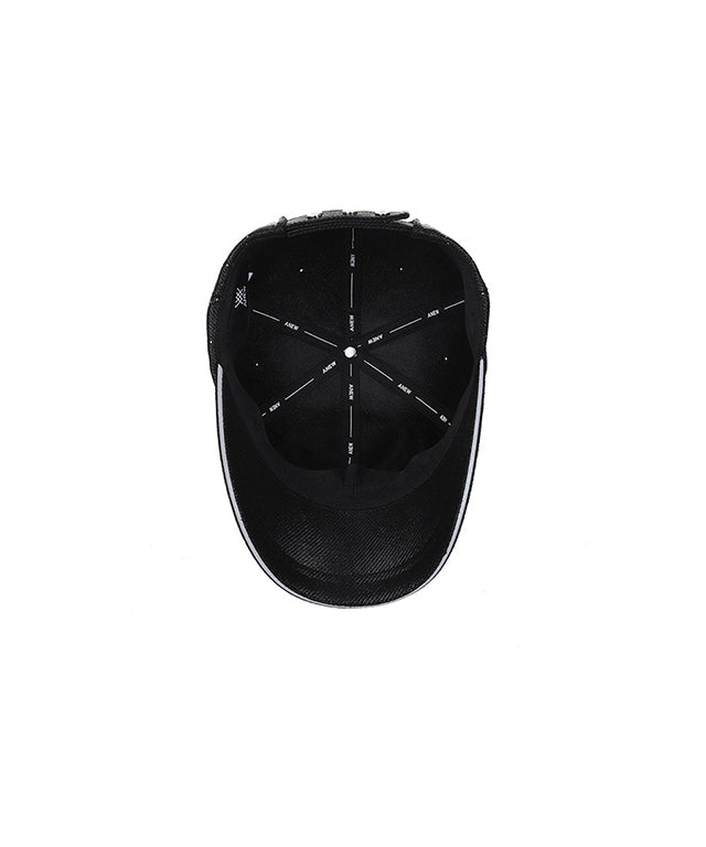 Women's Monogram Wide Ball Cap - Black