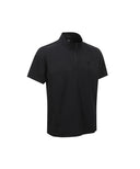 ANEW GOLF Men's SM Black Finish Half Zip Short T-Shirt - Black