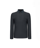 Men's Collared Logo Embo L/TS - D/Gray