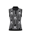 Women Rain Logo Sleeveless Sweater - Black