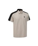 ANEW GOLF Men's SM Block Point Short T-Shirt - Light Beige