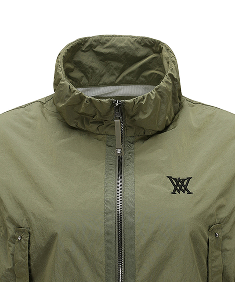 Women's Shirring Point MA-1 Jacket - Khaki