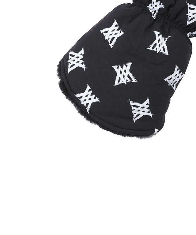 Woman's Pattern Reversible Leg Warmer - Black