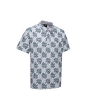Men's Logo Pattern Short T-Shirt - Gray
