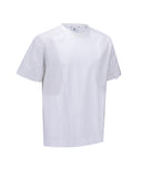 Men's Wooven Sleeve Crew Neck - White