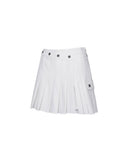 Women's Pleats Half Pants - White