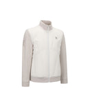 ANEW Golf Men's Diagonal Incision Hybrid Down Jacket - Ivory