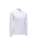 Women's Collar Point Long T-Shirt - White
