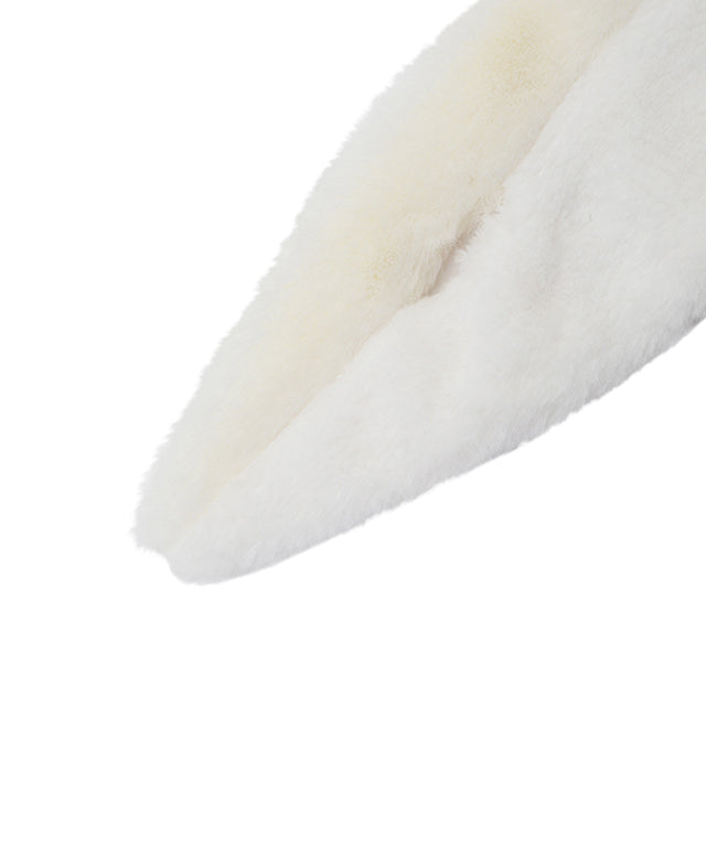 Woman's Fluffy Muffler - Ivory