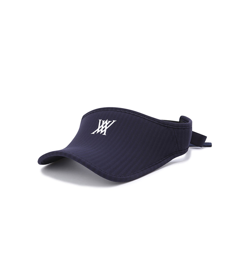 Women's Stripe Visor - Navy