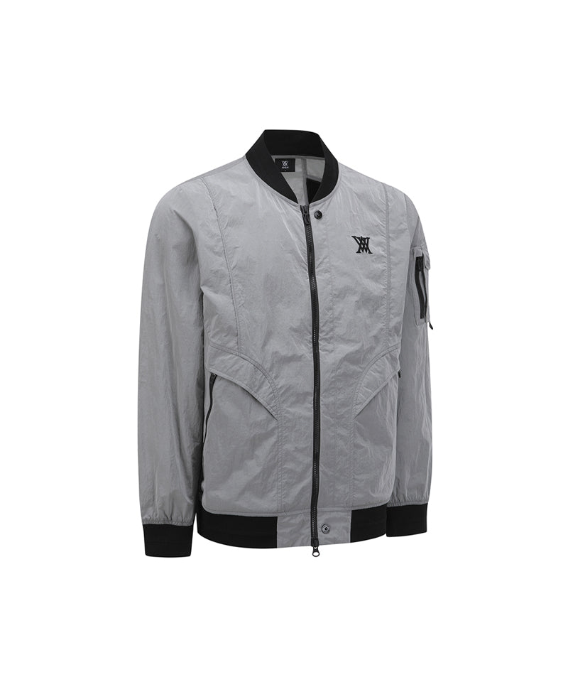 Anew Golf Men's SP Sleeve Pocket MA-1 Jacket - Dark Gray