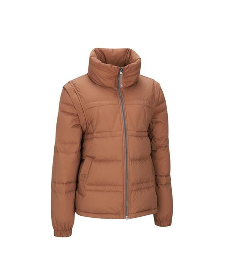 ANEW Golf Women's Sleeve Detachable Down Jacket - Camel