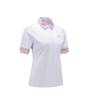 Women Camo Flage Point Short Shirt - White