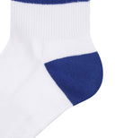 Men's Double-Block Crew Socks - Royal Blue