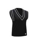 Women's Essential V-Neck Vest - Black