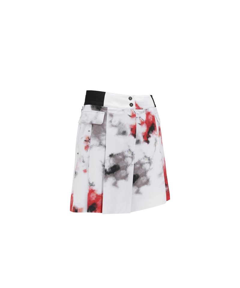 Women's SM Pleated Half Pants - White