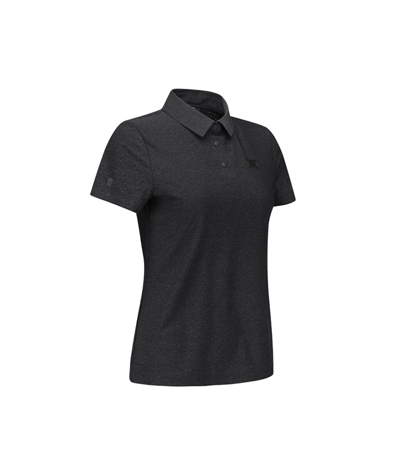 ANEW Golf Women's SM Black Finish Short T-Shirt - Melange Gray