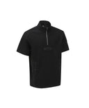 ANEW GOLF Men's SM Half Zip Short T-Shirt - Black