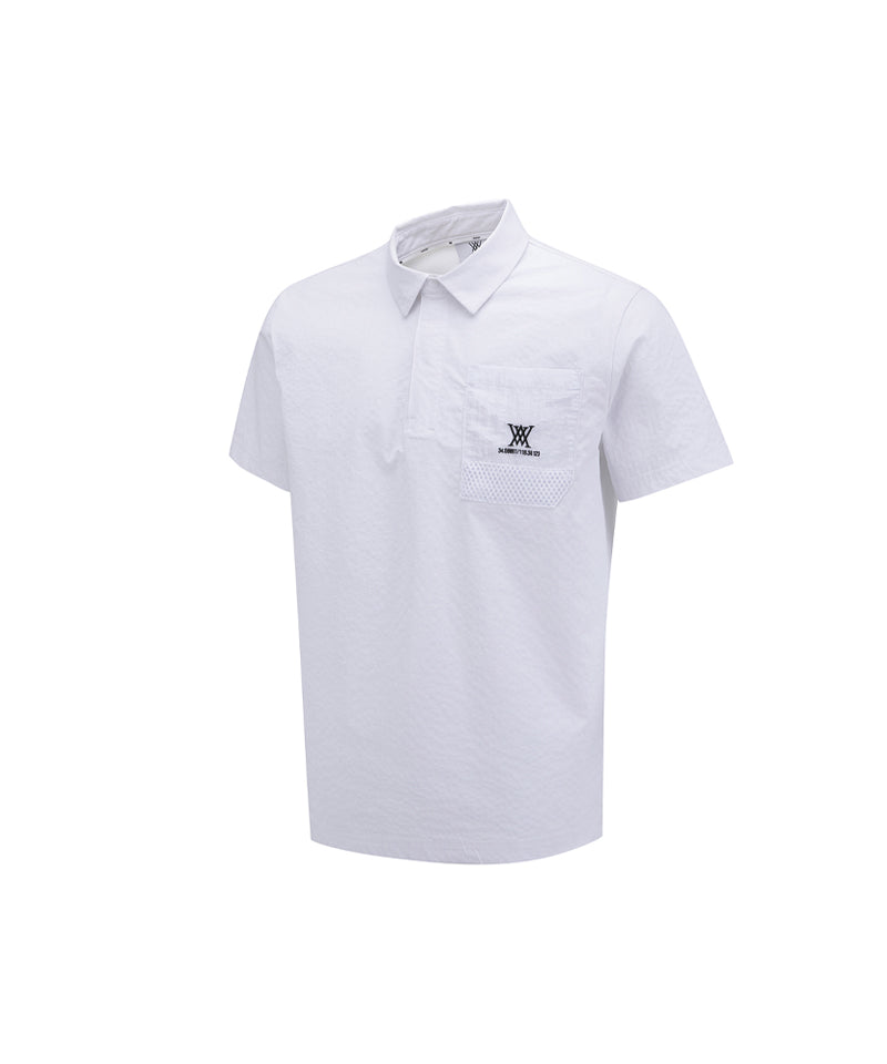 ANEW GOLF Men's SM Patch Pocket Short T-Shirt - White