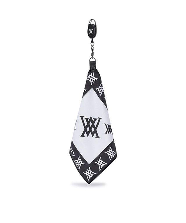 Monogram Hipster Reel Towel - Black
