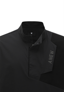 Men's Asymmetric Short Sleeve Anorak - Black