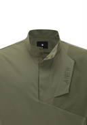Men's Asymmetric Short Sleeve Anorak - Khaki