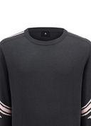 Men's Logo Sleeve Crewneck Sweater - Charcoal Grey