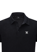 Men's Wave Textured Transition Short Sleeve T-Shirts - Black