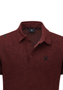 Men's Wave Textured Transition Short Sleeve T-Shirts - Burgundy