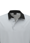 Men's Contrast Collar T-Shirt - Light Grey