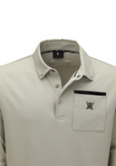 Men's Stud Pocket T-Shirt - Khaki Beige
