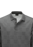 Men's Logo Pattern T-Shirt - Dark Grey