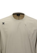 Men's Utility Zip Pocket Anorak T-Shirt Set-Up - Khaki Beige