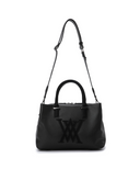 Uni Double Pocket Tote Bag - Black