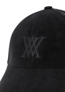 Uni Suede Logo Cap - Black