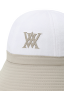 Women's Fabric Mix Bucket Hat - White