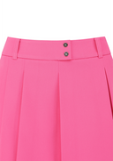 Women's Pleated Half Pants - Pink