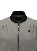 Women's Color Block Hooded Blouson Jacket - Grey