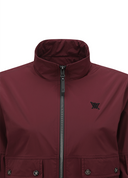 Women's Multi Pocket Blouson Jacket - Burgundy