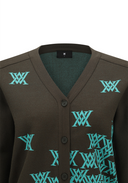 Women's Logo Knit Cardigan - Khaki