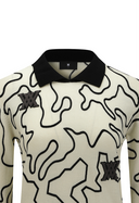 Women's Seasonal Pattern Collar Sweater - Off White